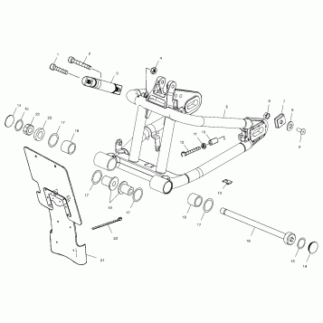 SUSPENSION, SWING ARM - V00CB15DC (4952565256A007)