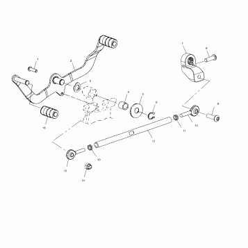 DRIVE TRAIN, SHIFT LEVER - V00CB15DC (4952565256A009)