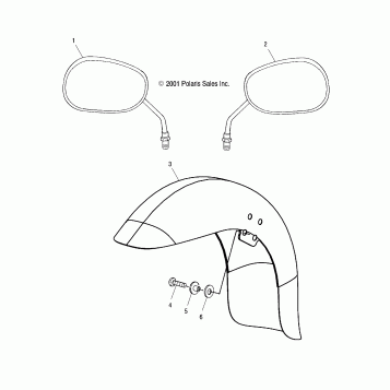 BODY, MIRRORS and FRONT FENDER - V99CB15DAZ (4952565256A012)