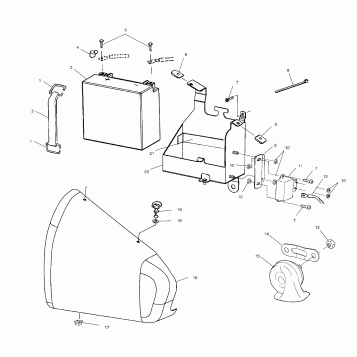 ELECTRICAL, BATTERY BOX - V00CB15DC (4952565256B006)