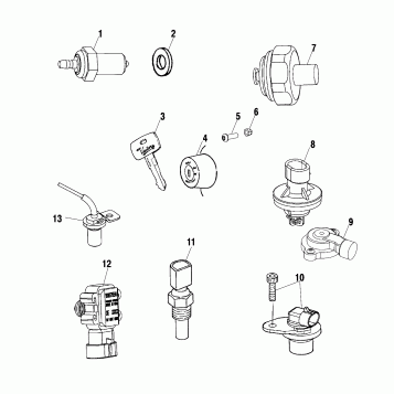 ELECTRICAL, SENSORS and SWITCHES - V00CB15DC (4952565256B011)
