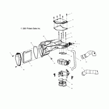 ENGINE, AIR BOX - V00CB15LE (4952565256C001)