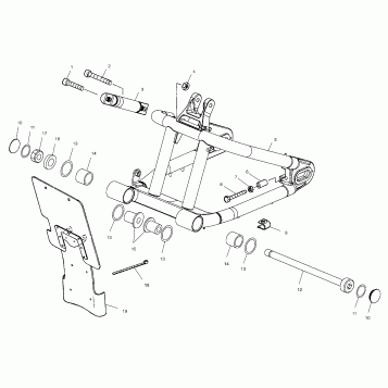 SUSPENSION, SWING ARM - V00CS15DC (4952625262A007)