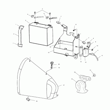 ELECTRICAL, BATTERY BOX - V00CS15DC (4952625262B006)