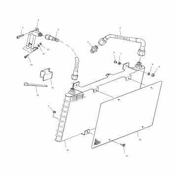 ENGINE, OIL COOLING - V00CS15DC (4952625262B012)