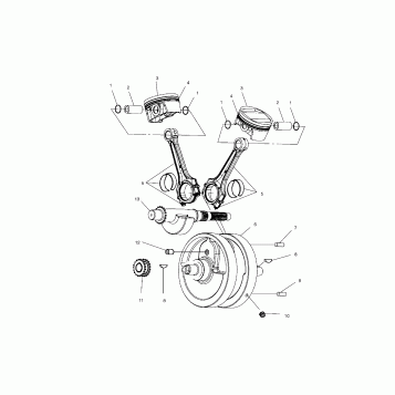 ENGINE, CRANKSHAFT - V00CS15LE (4952625262C003)