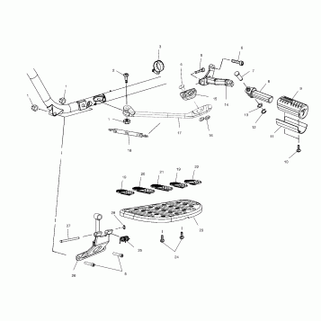 CHASSIS, FLOOR BOARD and SIDE STAND - V00CB15DAS (4960146014A008)