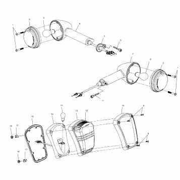 ELECTRICAL, TAILLIGHT and TURN SIGNAL - V99CB15LCZ (4952535253B002)