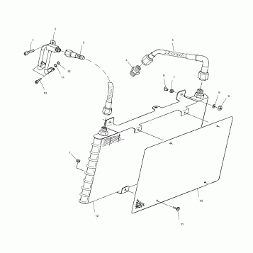 ENGINE, OIL COOLING - V00CB15DCS (4960146014B013)