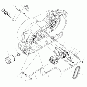ENGINE, OIL PUMP MOUNTING - V00CB15DCS (4960146014C010)