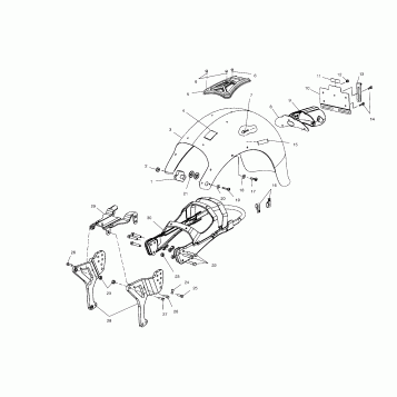 CHASSIS, SUBFRAME and REAR FENDER - V01CB15CC (4966126612A004)