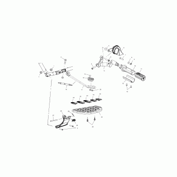 CHASSIS, FLOORBOARD and SIDE STAND - V01CB15CC (4966126612A006)