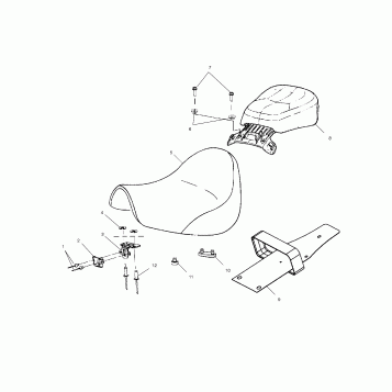 BODY, SEAT - V01CB15CC (4966126612B007)