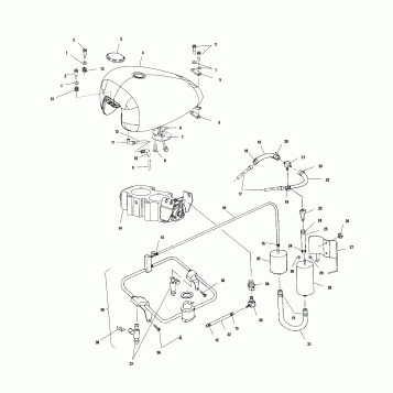 FUEL SYSTEM, FUEL TANK, FUEL PUMP and THROTTLE BODY - V01CB15CC (4966126612D001)