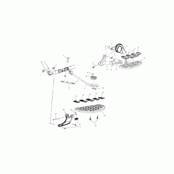 CHASSIS, FLOORBOARD and SIDE STAND - V01CD15CC (4966146614A006)