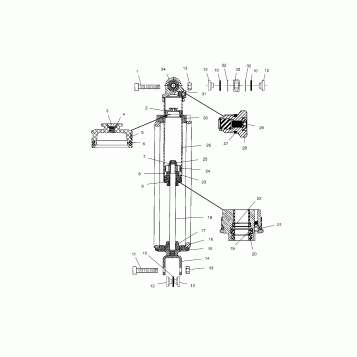 SUSPENSION, SHOCK, REAR - V01CD15CC (4966146614B003)