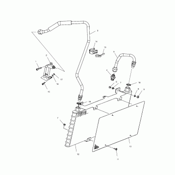 ENGINE, OIL COOLING - V01CD15CC (4966146614B011)