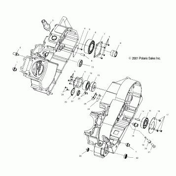 ENGINE, CRANKCASE BEARINGS - V01CD15CC (4966146614C004)