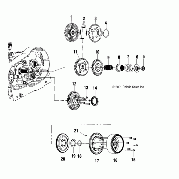 DRIVE TRAIN, PRIMARY DRIVE - V01CD15CC (4966146614C011)