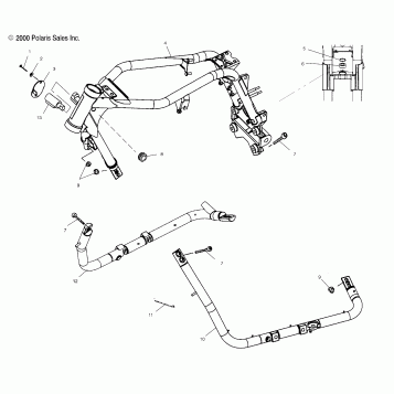 CHASSIS, MAIN FRAME - V01CS15DA (4966166616A003)