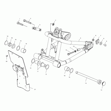 SUSPENSION, SWING ARM - V01CS15DA (4966166616A005)