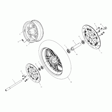 WHEELS, FRONT - V01CS15DA (4966166616A011)