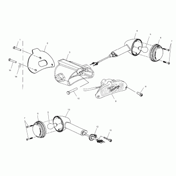 ELECTRICAL, TAILLIGHT and TURN SIGNAL - V01CS15DA (4966166616A014)