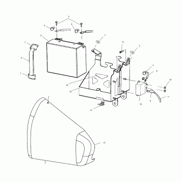 ELECTRICAL, BATTERY BOX - V01CS15DA (4966166616B004)