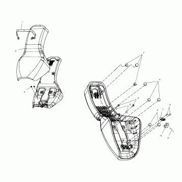 BODY, SEAT - V01CS15DA (4966166616B007)
