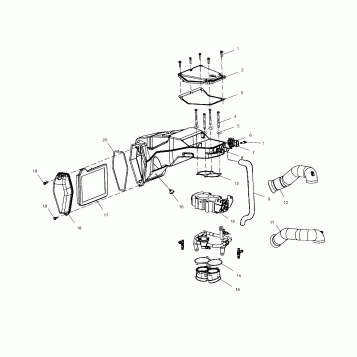 ENGINE, AIR BOX - V01CS15DA (4966166616B013)