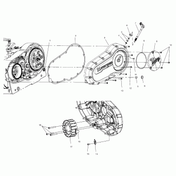 DRIVE TRAIN, PRIMARY COVER - V01CS15DA (4966166616C011)