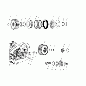DRIVE TRAIN, DRIVE CLUTCH - V01CS15DA (4966166616C014)