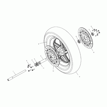 WHEELS, FRONT - V02TB16/ALL OPTIONS (4976287628A13)