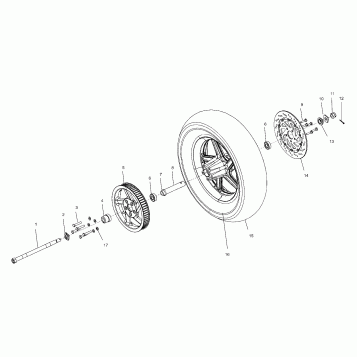 WHEELS, REAR - V02TB16/ALL OPTIONS (4976287628A14)