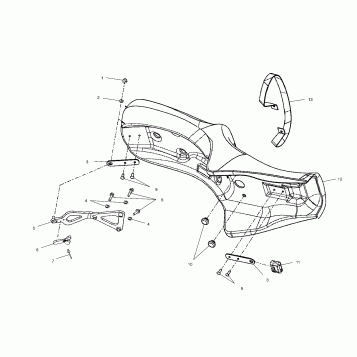 BODY, SEAT - V02TB16/ALL OPTIONS (4976287628B12)