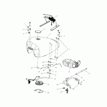 FUEL SYSTEM, FUEL TANK, LINES and THROTTLE BODY - V02TB16/ALL OPTIONS (4976287628D08)