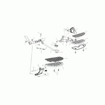 CHASSIS, FLOOR BOARD and SIDE STAND - V02CD16/ALL OPTIONS (4976307630A06)