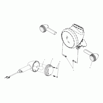 ELECTRICAL, FRONT TURN SIGNAL - V02CD16/ALL OPTIONS (4976307630B02)