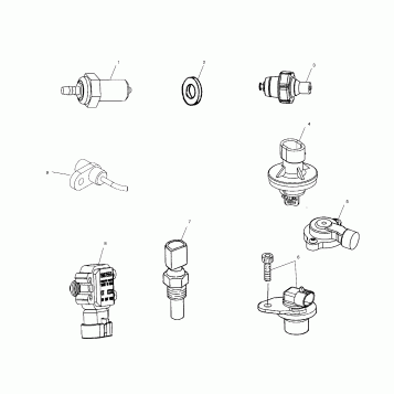 ELECTRICAL, SENSORS and SWITCHES - V02CD16/ALL OPTIONS (4976307630B13)