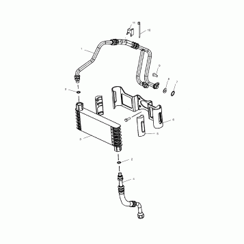 ENGINE, OIL COOLING - V02CB16/ALL OPTIONS (4976327632B13)