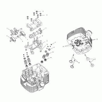 ENGINE, VALVE TRAIN - V02CB16/ALL OPTIONS (4976307630C10)