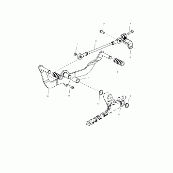 DRIVE TRAIN, SHIFT LEVER - V02CB16/ALL OPTIONS (4976327632A07)