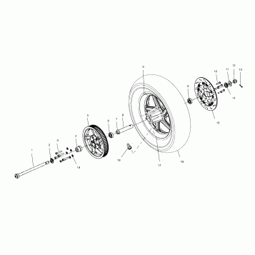 WHEELS, REAR - V02CB16/ALL OPTIONS (4976327632A12)