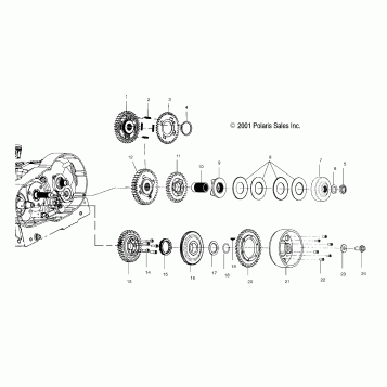 DRIVE TRAIN, PRIMARY DRIVE - V02CB16/ALL OPTIONS (4976327632C13)