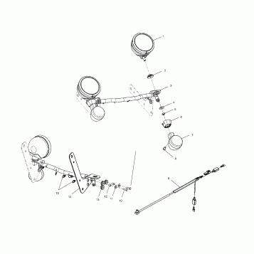 ELECTRICAL, TURN SIGNAL and LIGHT BAR - V02TD16/ALL OPTIONS (4976347634B06)