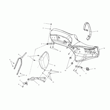 BODY, SEAT - V02TD16/ALL OPTIONS (4976347634B13)