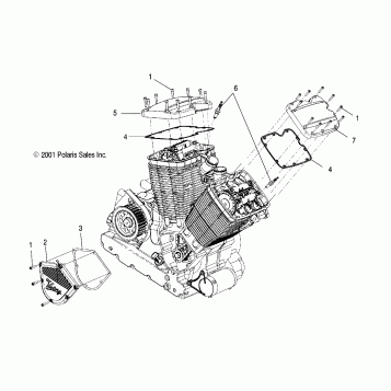 ENGINE, CAM and VALVE COVERS - V02CB16/ALL OPTIONS (4976327632C10)