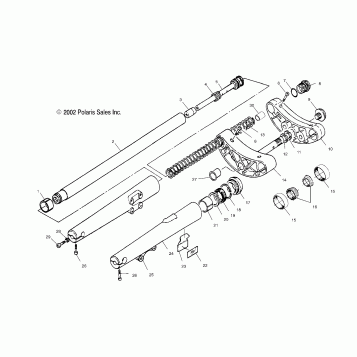 SUSPENSION, FRONT FORKS - V01CD15CC (4983648364A10)