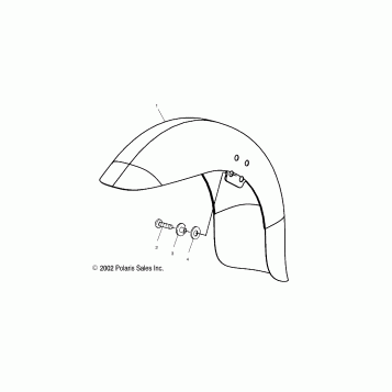 BODY, FRONT FENDER - V01CD15CC (4983648364A11)