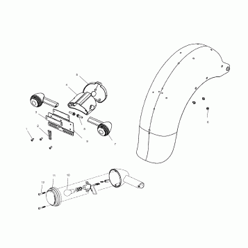 ELECTRICAL, REAR TURN SIGNAL - V03CB16/ALL OPTIONS (4983648364B05)